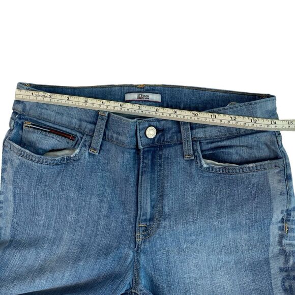 Tommy Hilfiger Jeans Skinny Leg Logo Print Denim Pants‎ Blue Size 26 WP614 - Picture 7 of 7